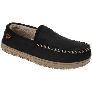 Moccasin Slippers L XXL - Brown Micro Suede Dockers Rugged Indoor Outdoor Shoes